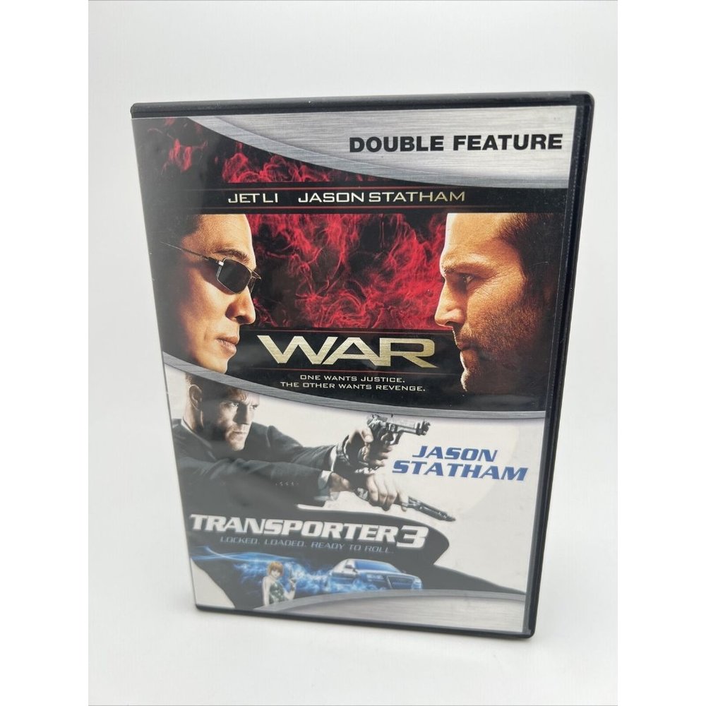 War/Transporter 3 Double Feature RARE DVD 2-Disc   BR3